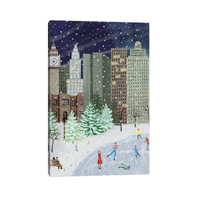 iCanvas "Christmas in the City I" by Grace Popp Canvas Print