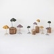 preview thumbnail 2 of 4, Paper and Metal Mushroom Accent Décor