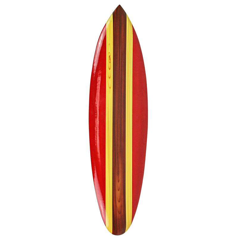 32 Inch Wooden Surfboard Decorative Wall Hanging Beach Decor - #N/A