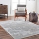 preview thumbnail 14 of 14, Woodruff Abstract Color Block Area Rug Grey/Beige - Round - 5' 3" x 5' 3"