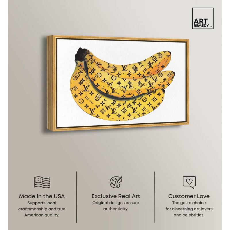 Fashion Bananas Canvas by Art Remedy