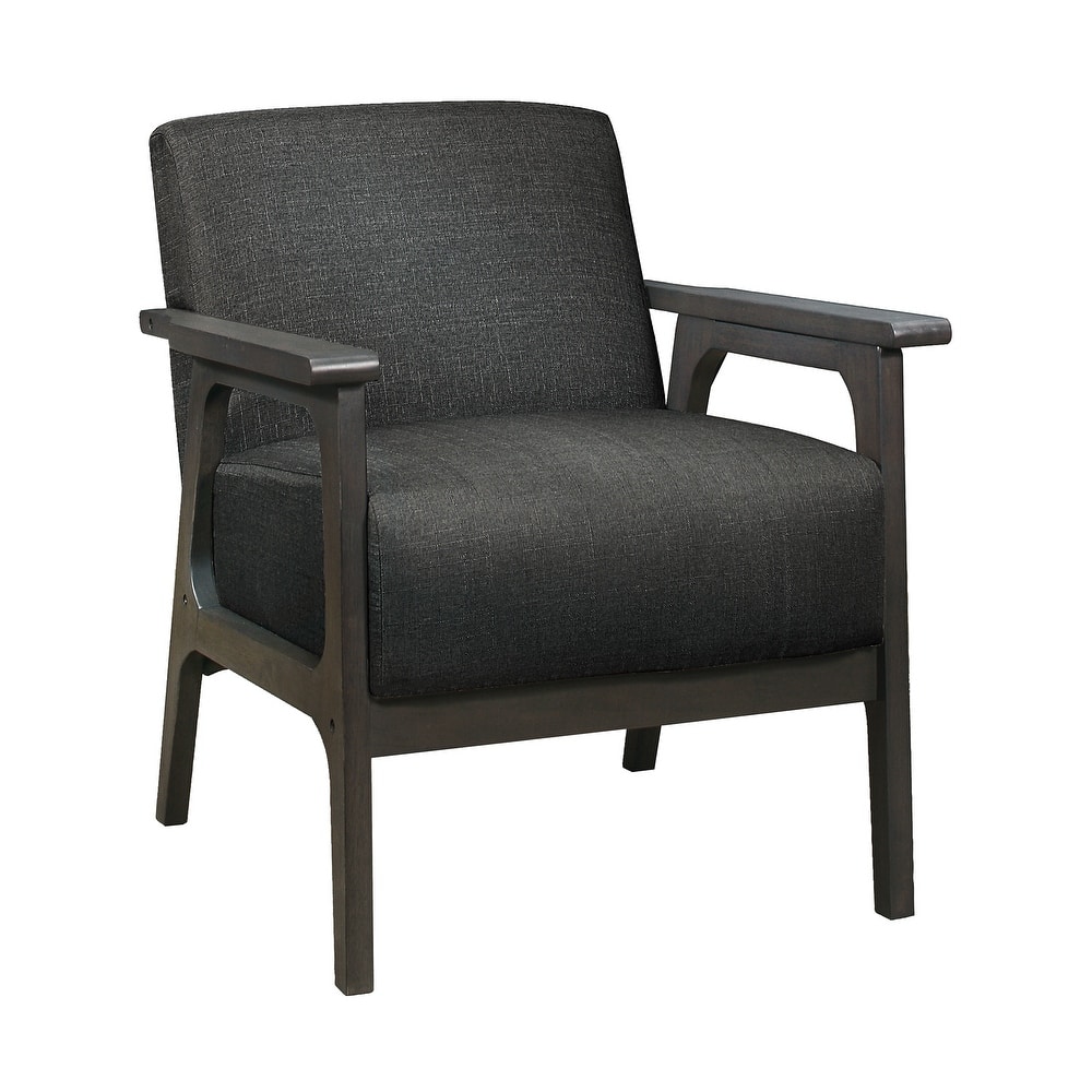 Roweena Wood Arm Accent Chair