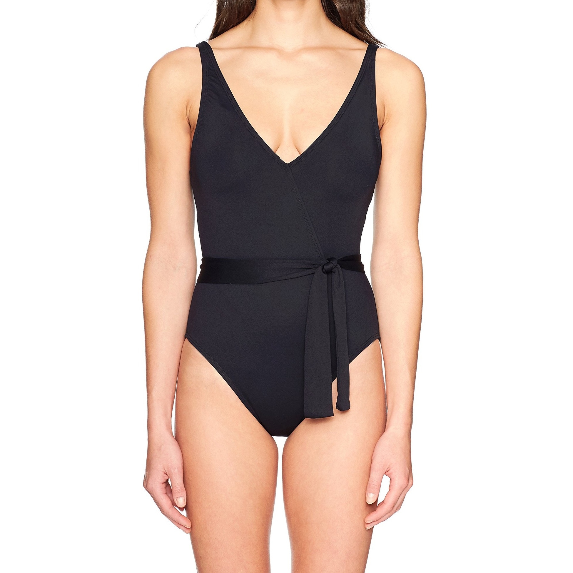 one piece swimsuit tie waist