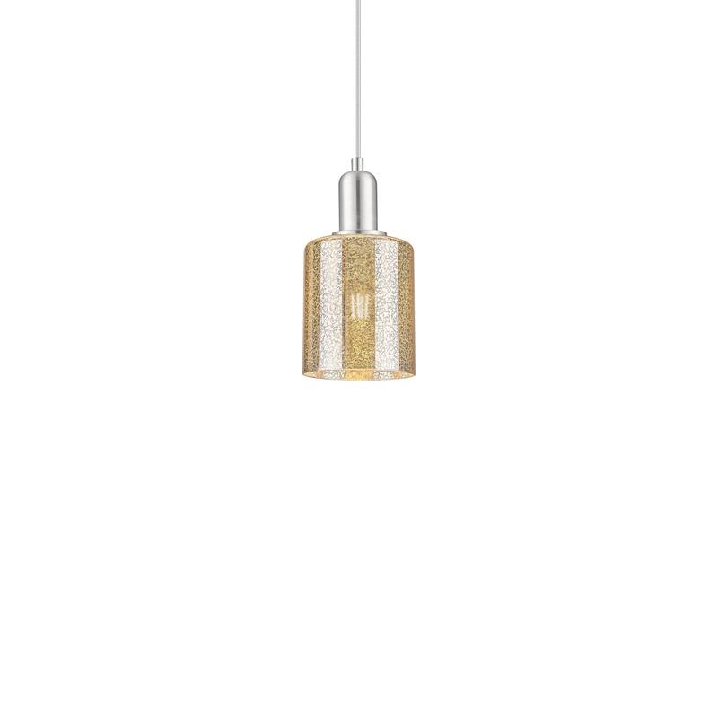 Innovations Lighting 716-1P-10-5 Cobbleskill Pendant Cobbleskill 5" - Brushed Satin Nickel / Mercury