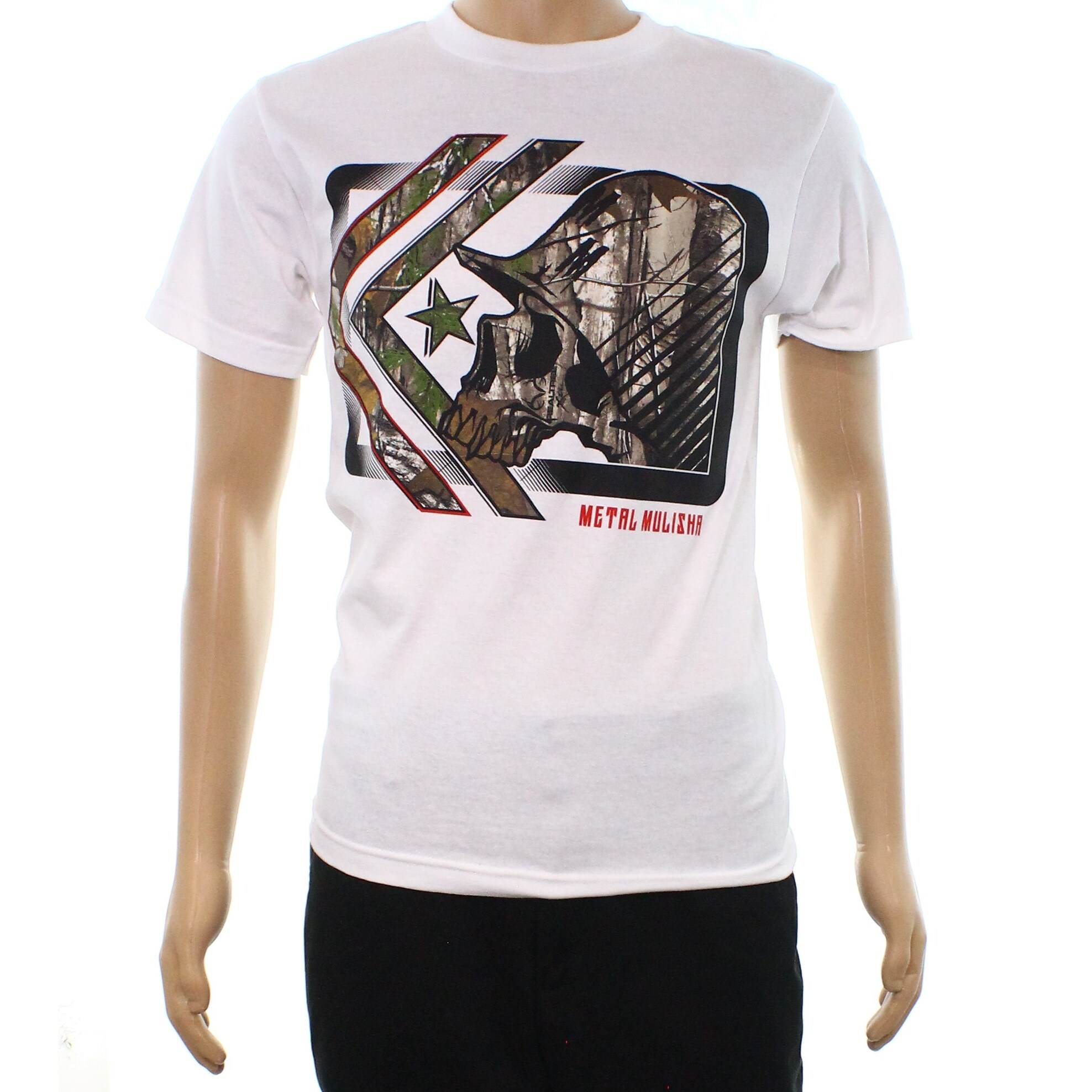 Shop Metal Mulisha New Optic White Mens Size Small S Graphic Tee T Shirt Overstock 20897626