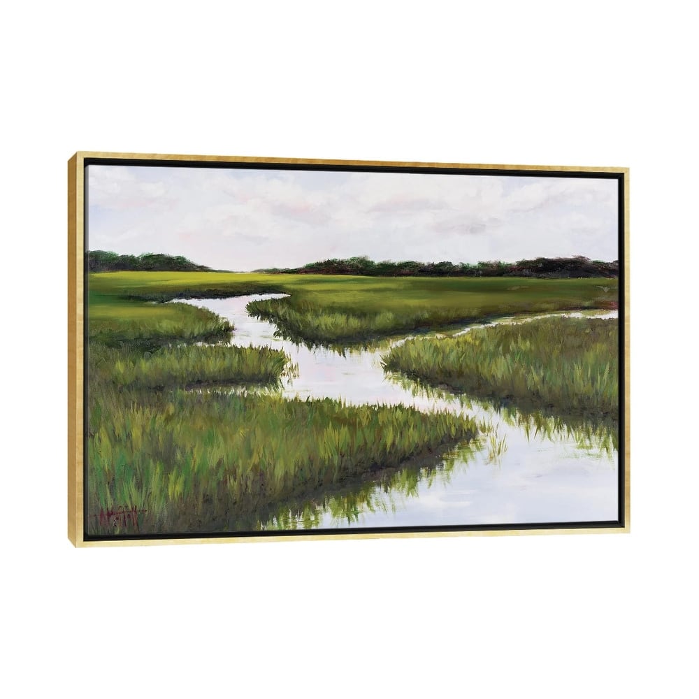 iCanvas "Green Summer Marsh" by April Moffatt Framed Canvas Print