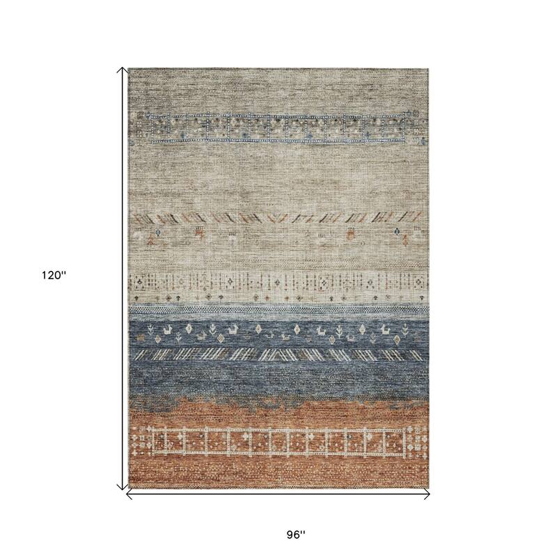HomeRoots Southwestern Transitional Rectangle Outdoor Rug