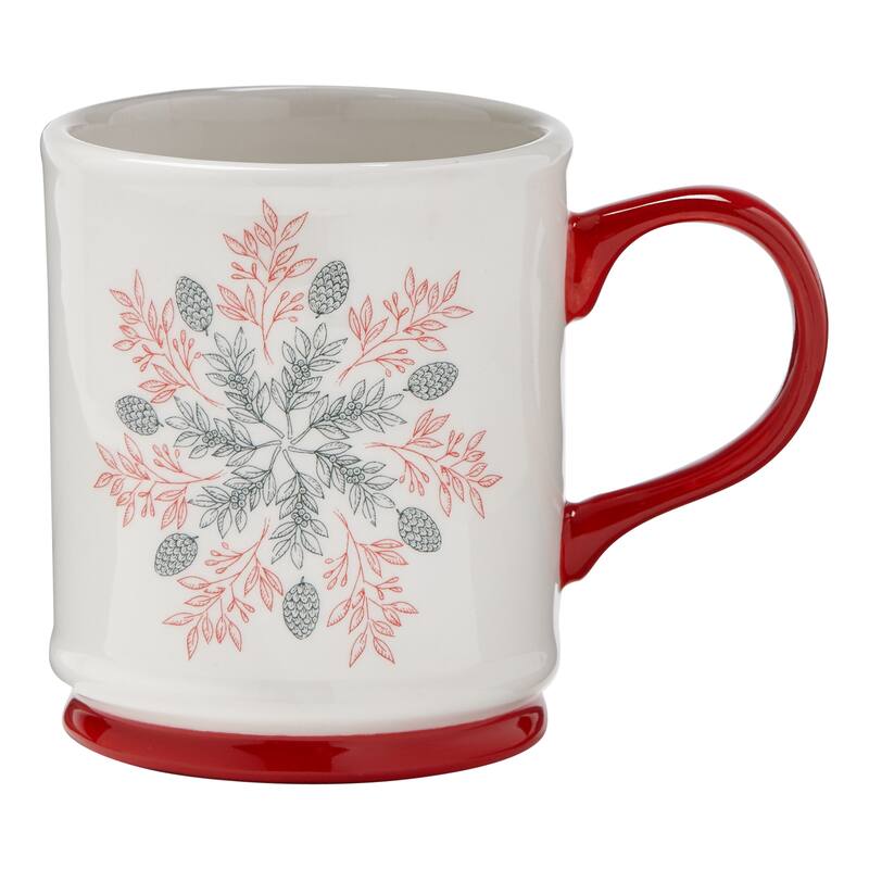 Tis Season Snowflake Mug 16 oz - Multi