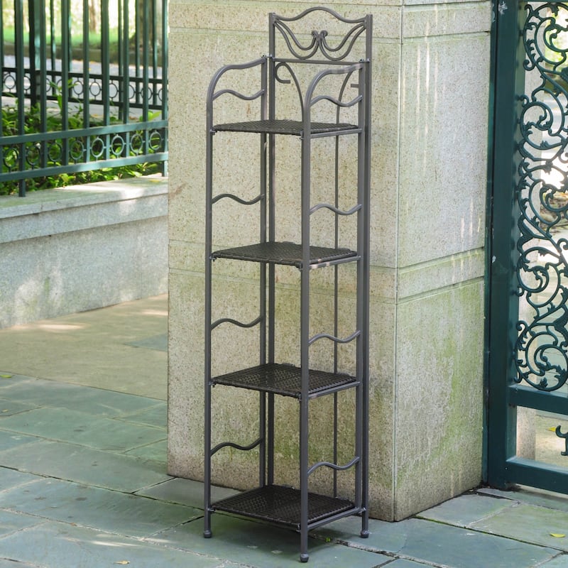 Valencia 4-tier Plant Shelf - Chocolate