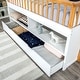 preview thumbnail 4 of 6, Furniture of America Orville Twin Captain Bed with Trundle and Open Storage Bookcase