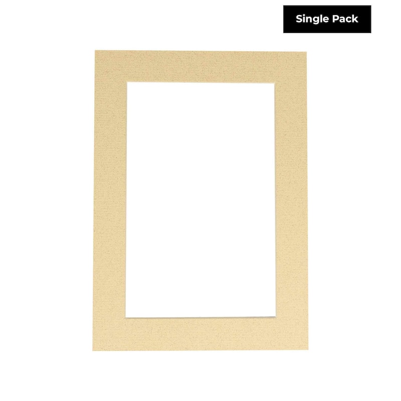 12x18 Mat Bevel Cut for 10x16 Photos - Acid Free Tan Precut Matboard - For Pictures, Photos, Framing