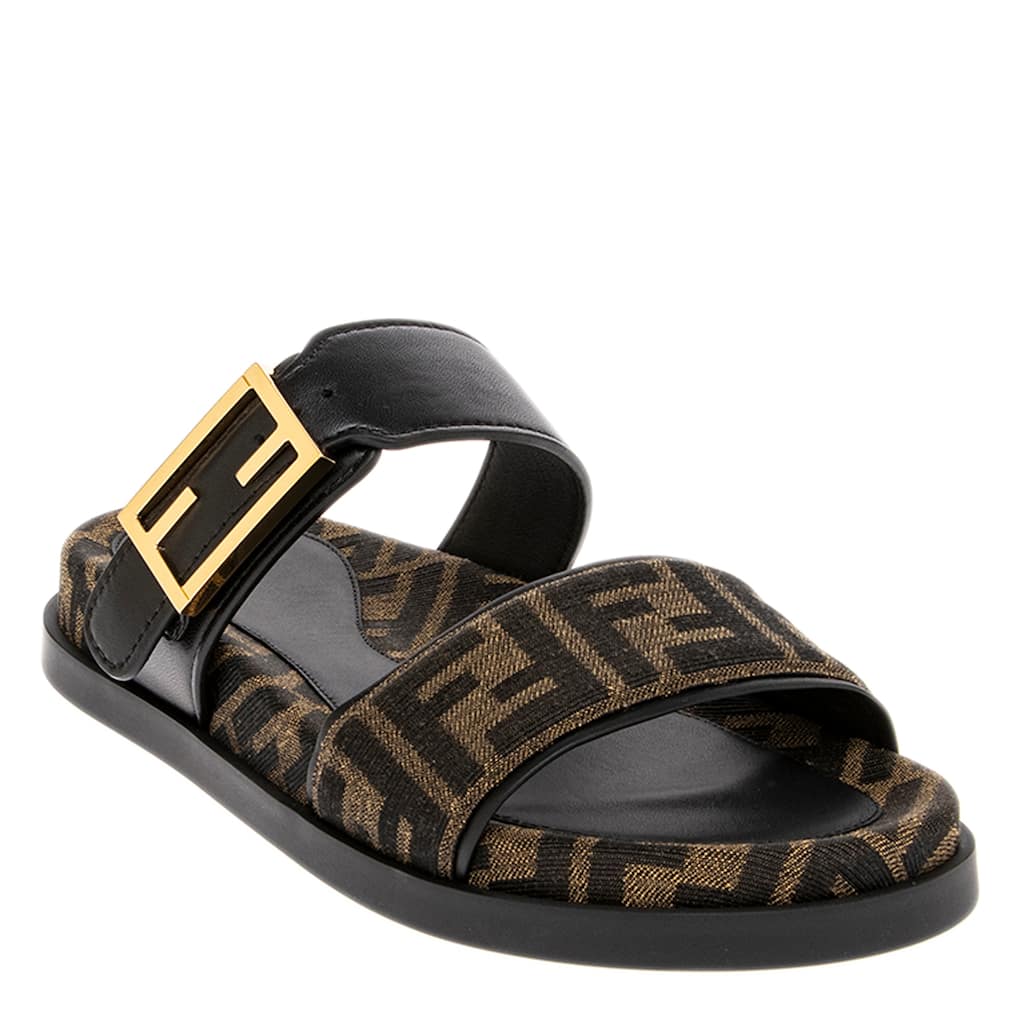 Fendi Feel Double-Band Slides