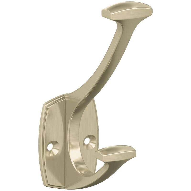Amerock H37001 Vicinity Double Robe Hook - Golden Champagne