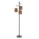 preview thumbnail 7 of 7, JONATHAN Y Lara 70.75" 3-Light Mid-Century Bohemian Metal/Rope LED Floor Lamp, Black/Natural