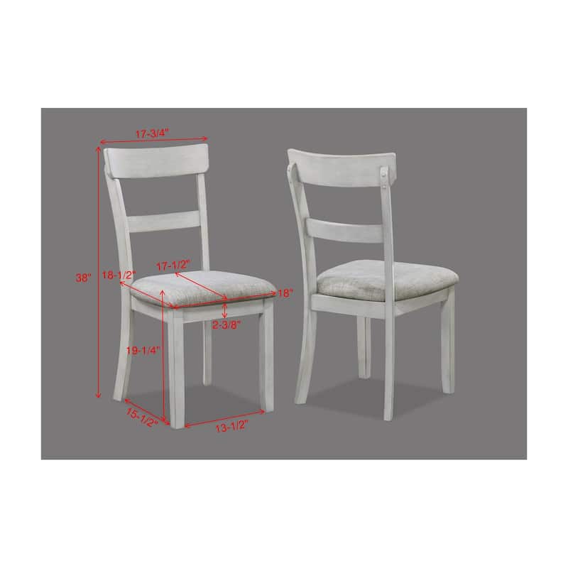 Carolina White Drift Wood Modern Dining Room Set