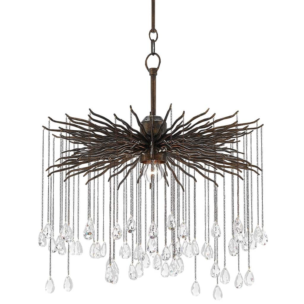 Currey & Company Fen Small Chandelier - 23"h x 20.5"dia