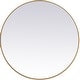 preview thumbnail 1 of 9, Elegant Lighting Eternity 39" Diameter Circular Beveled Metal Framed Brass