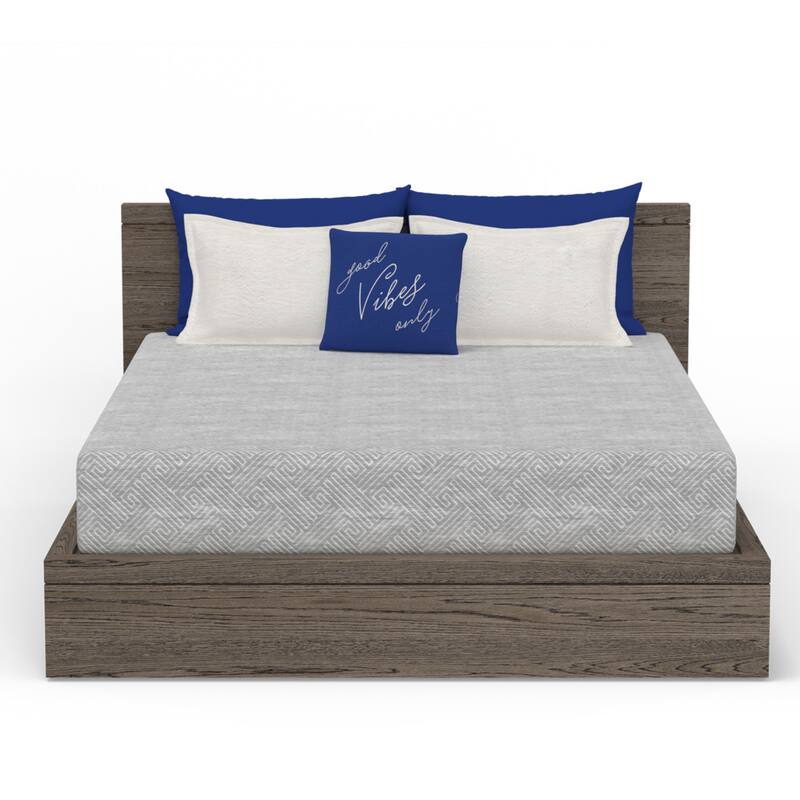 Vibe Heather Grey 8" Gel Memory Foam Mattress in a Box, Ultra Small Package