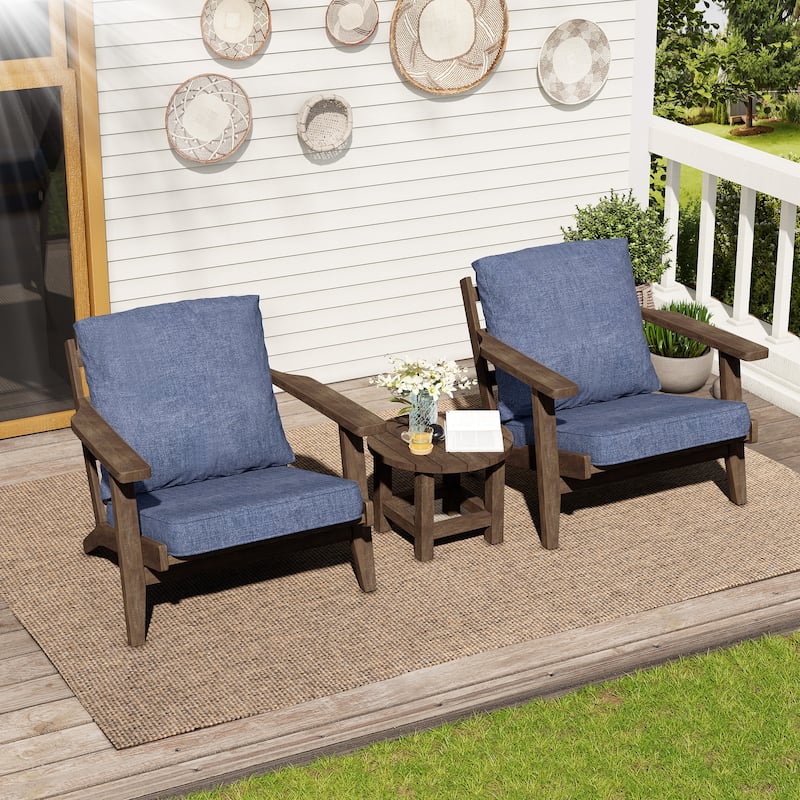 21 W x 22 D in. Deep Seat Outdoor Cushion Set by Crestlive Products