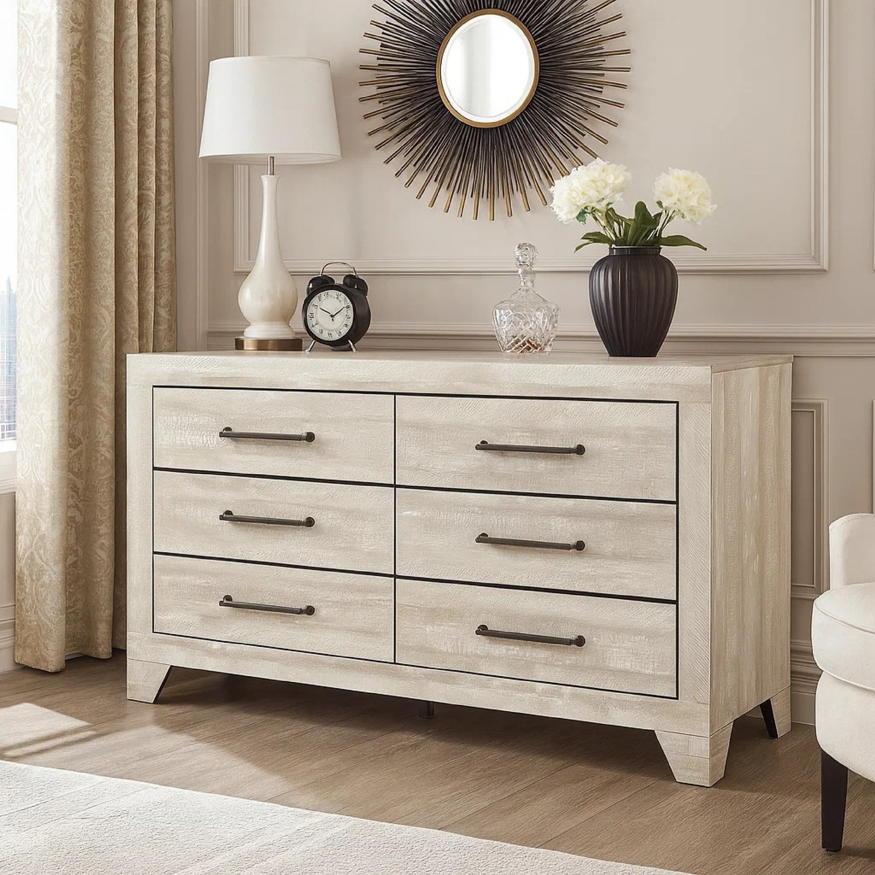 grey antique dresser Ava 58