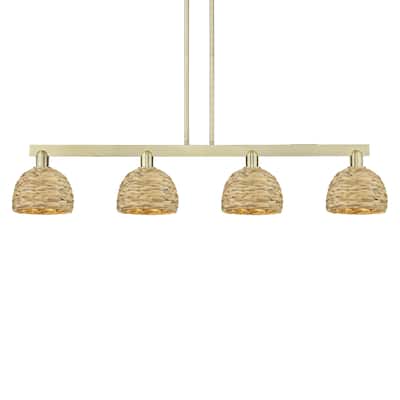Innovations Lighting 716-4I-10-51 Woven Rattan Linear Woven Rattan 4