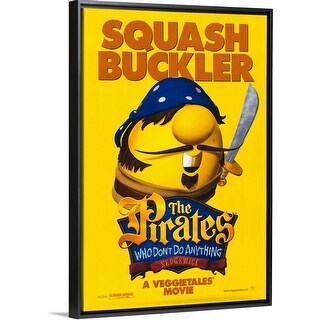 Shop The Pirates Who Don T Do Anything A Veggie Tales Movie Movie Poster Black Float Frame Canvas Art Overstock 26972940