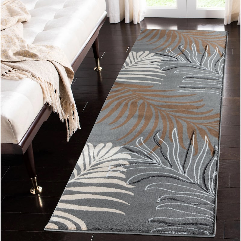 Glamour Dark Brown/Black Polypropylene Area Rug