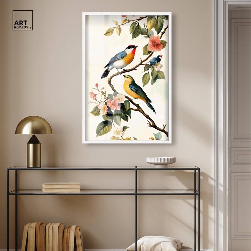 Colorful Perch Shadowbox by Art Remedy