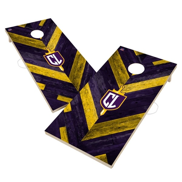 slide 2 of 6, California Lutheran Kingsmen Cornhole Board Set 16 Years and Up