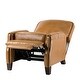 preview thumbnail 25 of 97, Gladis Cigar Genuine Leather Recliner with Nailhead Trim