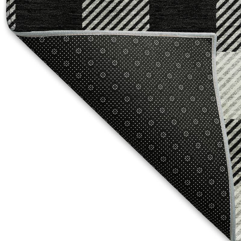 Premium Washable Super Soft Plaid Mayfield Rug