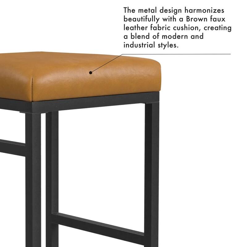 HomePop Backless Metal 24" Counter Stool - 24 inches