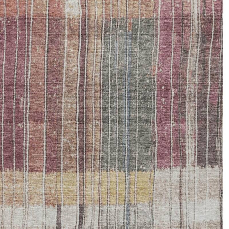 HomeRoots Striped Transitional Rectangle Outdoor Rug