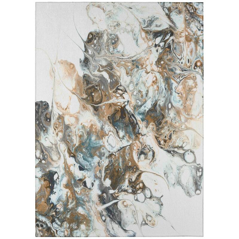 Indoor/ Outdoor Addison Karina Abstract Washable Area Rug