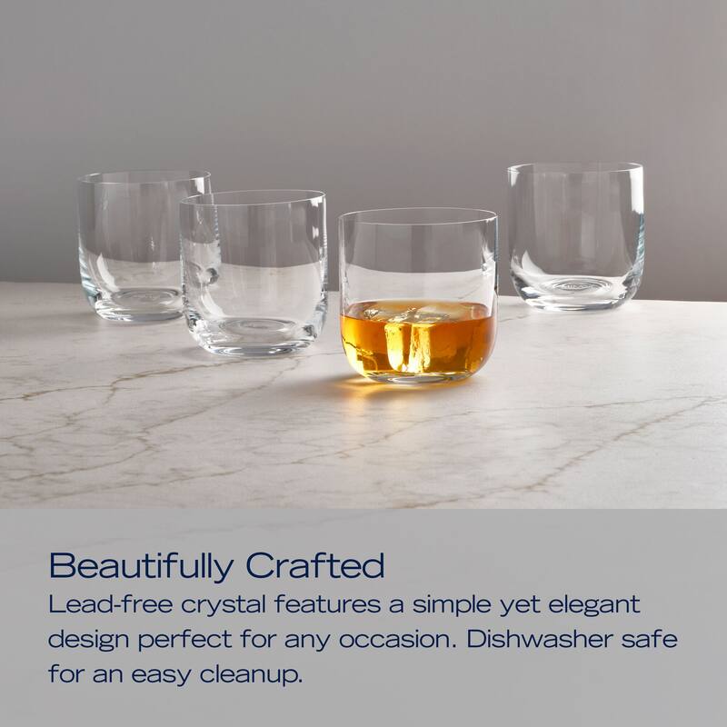 Mikasa Upton Set of 4 Double Old Fashioned Glasses, 13 Oz