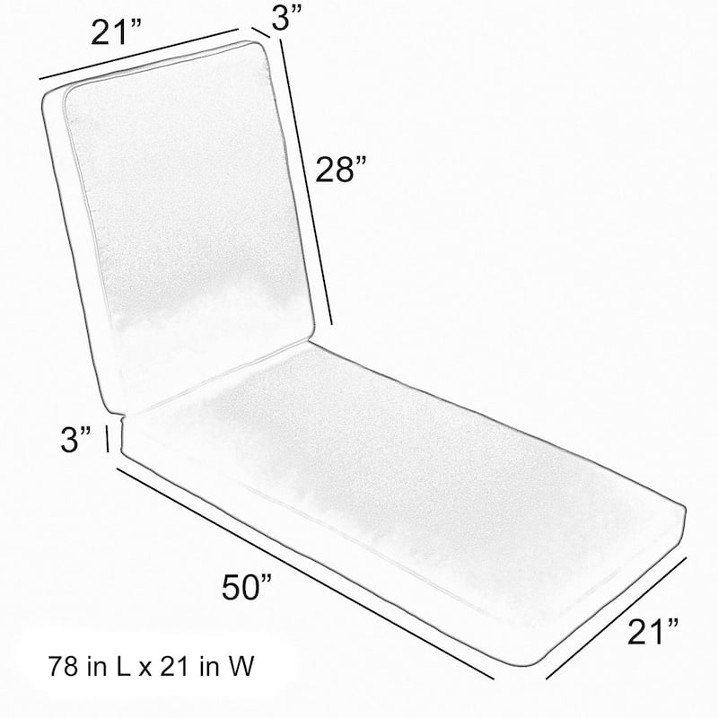 Sorra Home Marine Indoor/ Outdoor Hinged Cushion - Corded