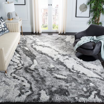 SAFAVIEH Horizon Shag Mukades Abstract 2.5-inch Thick Rug