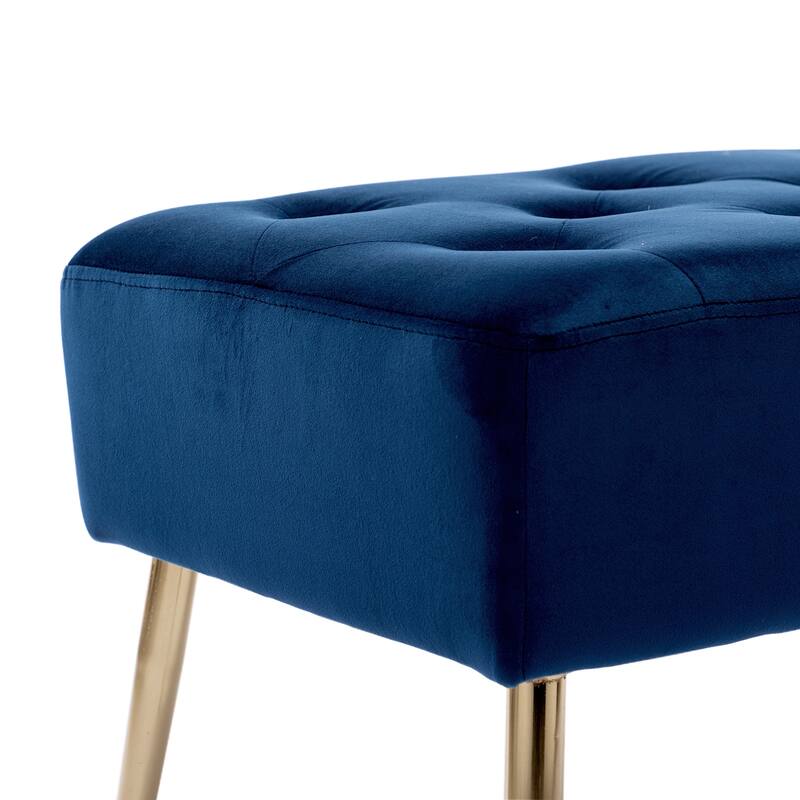 Modern 44" Length Button Tufted Bench