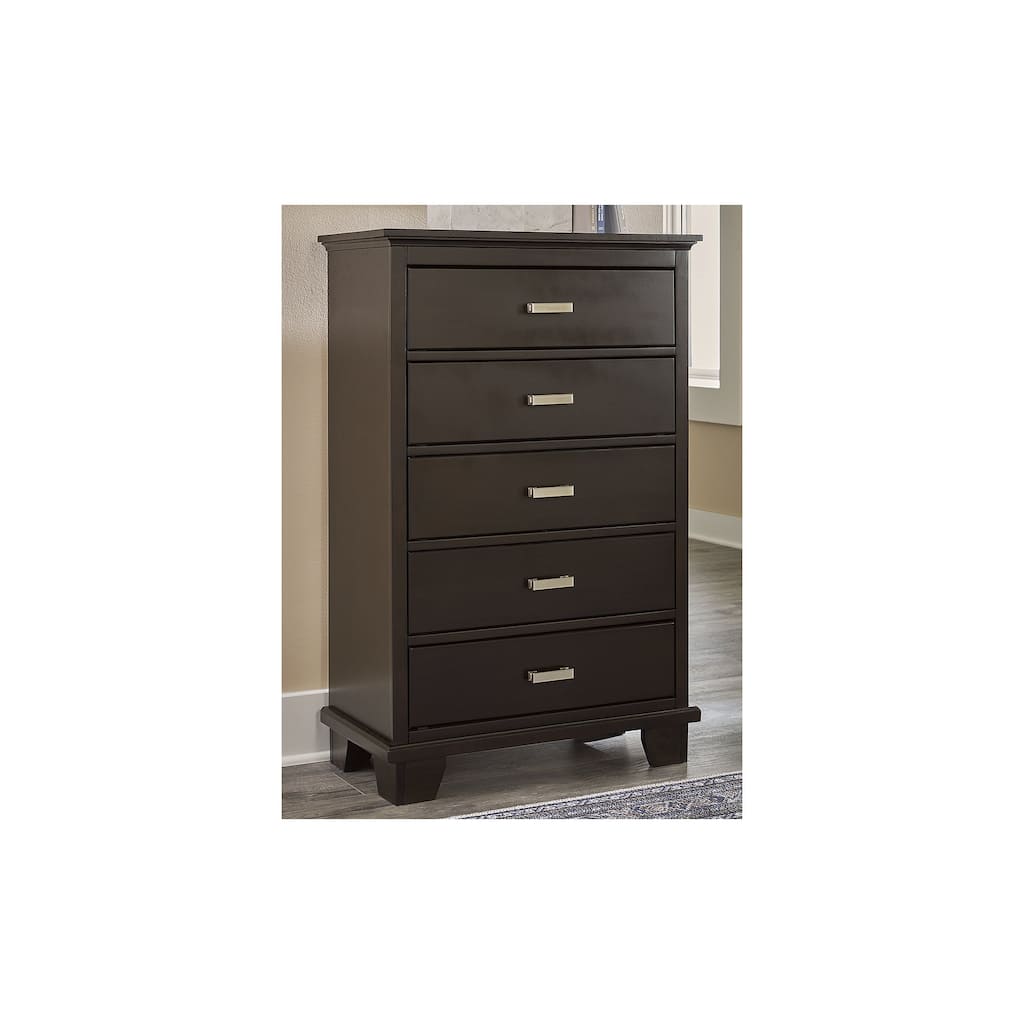 Signature Design by Ashley Covetown Dark Brown Chest of Drawers