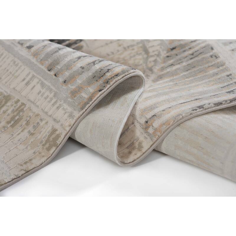 ECARPETGALLERY Machine Woven Briar Grey Area Rug