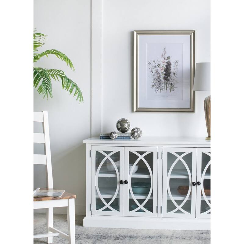 Floral and Leaf Orb Decorations - 5" - Brown and White - Set of 3