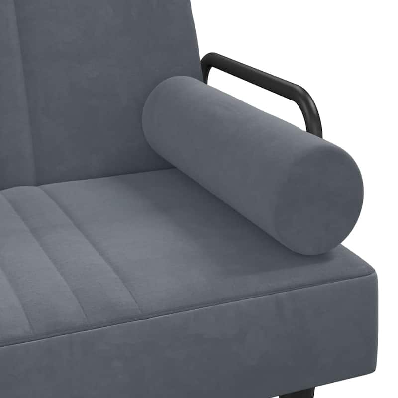 vidaXL Sofa Bed with Armrests Couch Recliner Loveseat Folding Daybed Velvet - 80.7" x 35" x 27.6"
