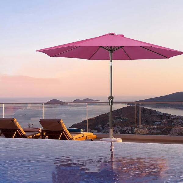 9 ft patio umbrella pink 9FT Outdoor Patio Umbrella Outdoor Table Umbrella,Rose Pink - Bed Bath &  Beyond
