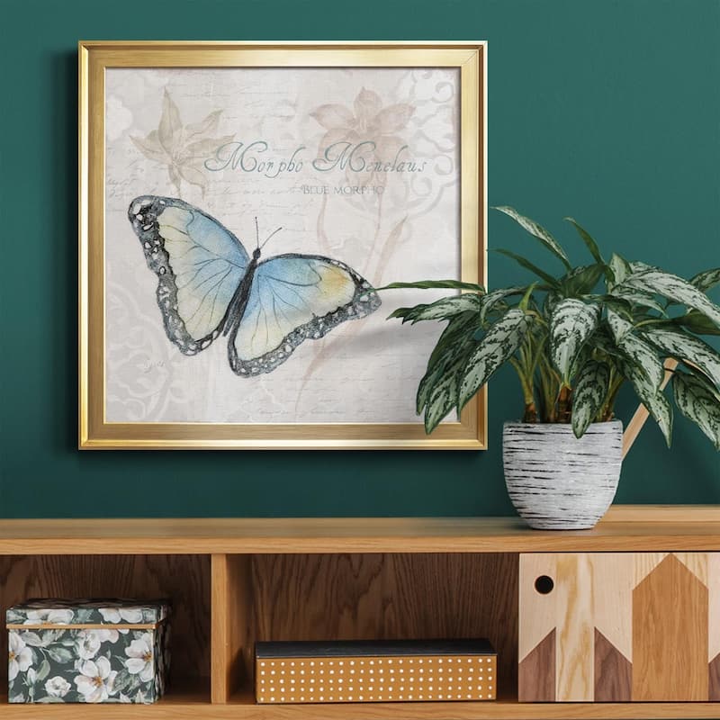 Postcard Butterfly III-Premium Framed Canvas - Ready to Hang