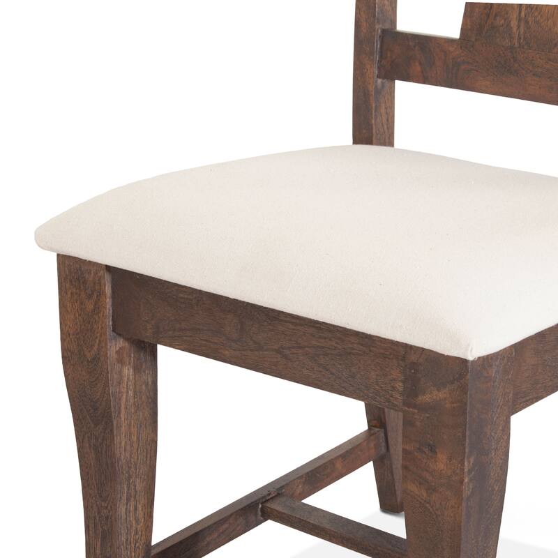 Toulon Dining Chairs Weathered Mango with Cushion Seat