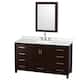 Option Espresso / Giotto Quartz Top / Brushed Chrome