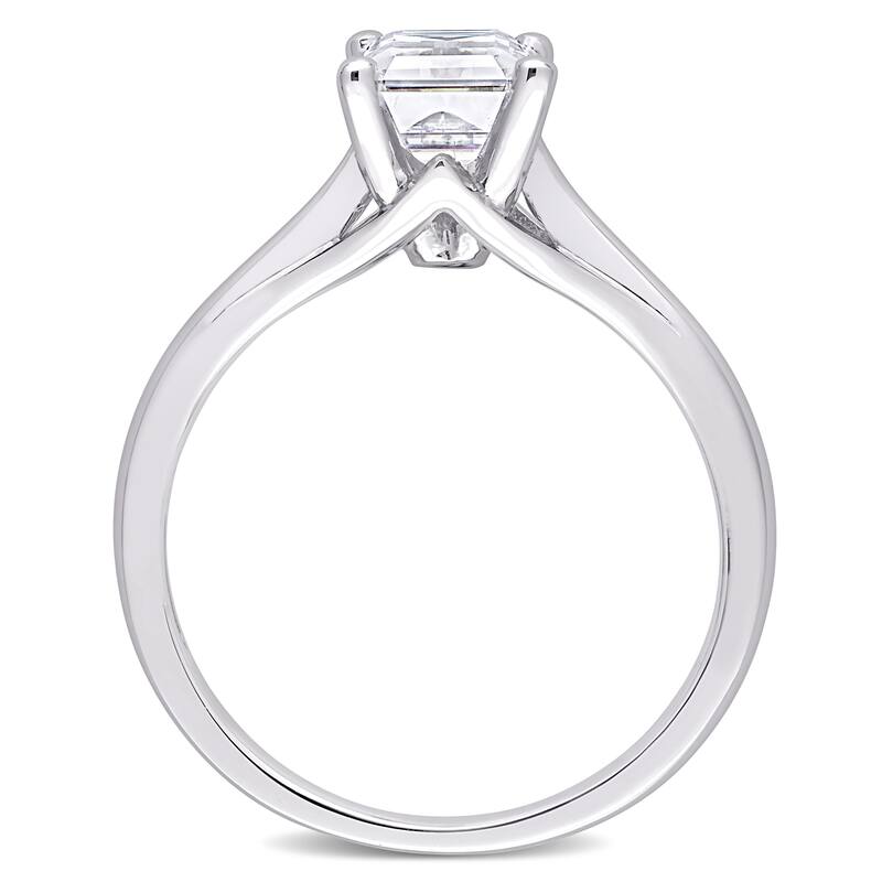Miadora 1 3/4ct DEW Octagon-cut Moissanite Solitaire Engagement Ring in 10k White Gold