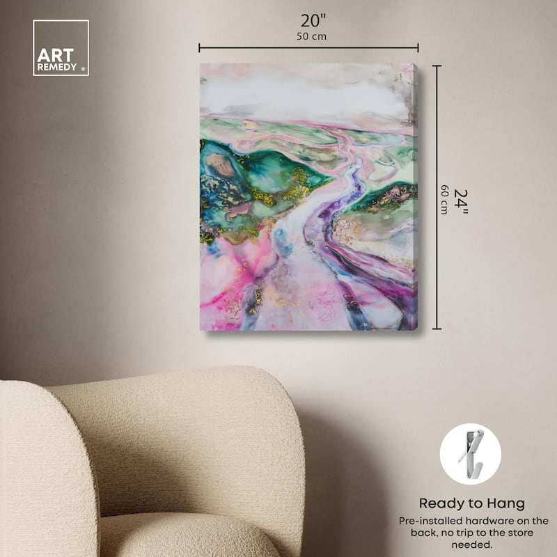 Noir Pulse II Canvas by Art Remedy, Gallery Wrapped