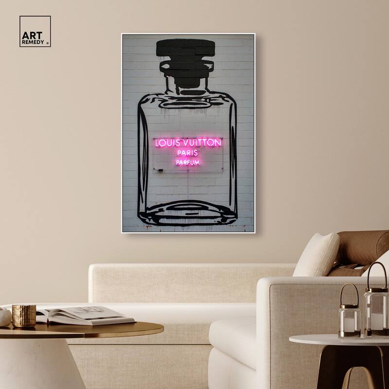 Parisian Parfum Pop Canvas by Art Remedy