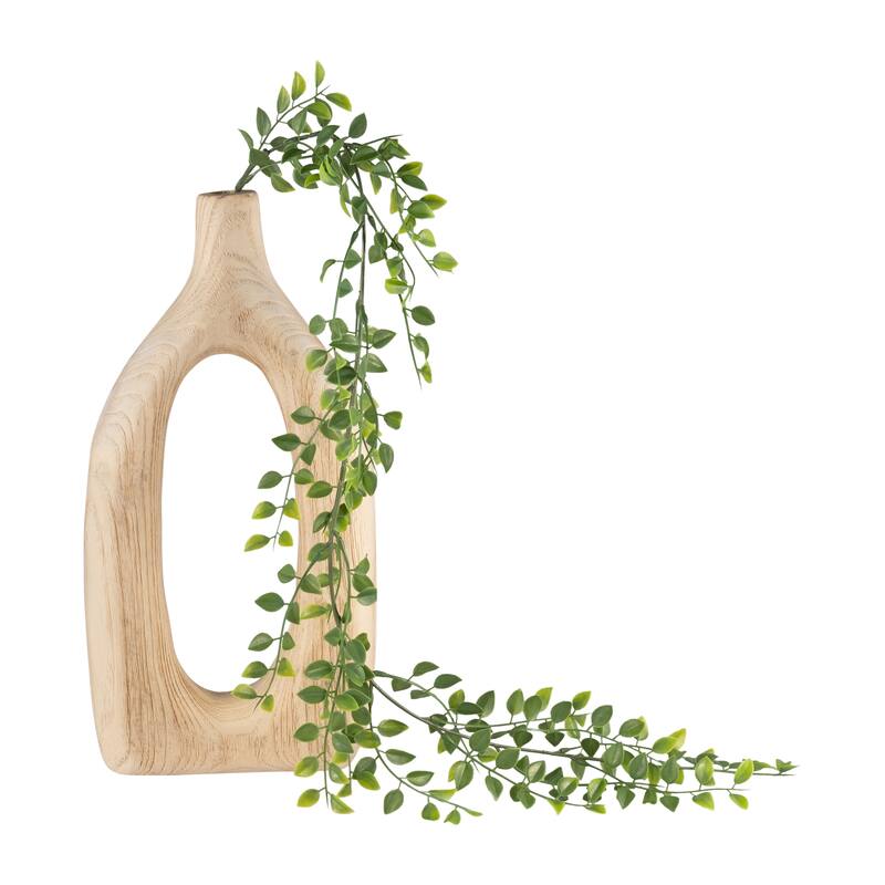 Sagebrook Home Neutral Cut-out Vase.